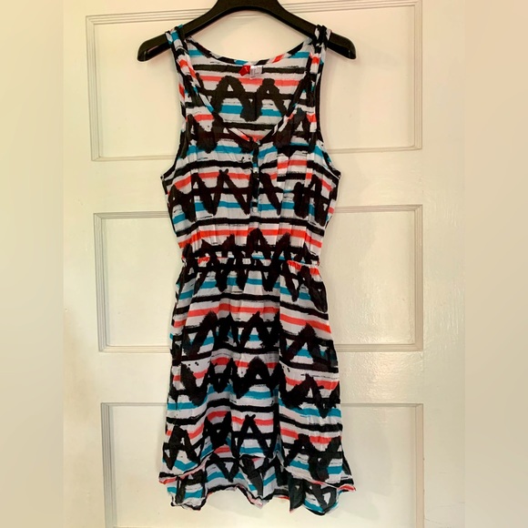 Divided by H&M graffiti sheer dress, women’s size 8 - Picture 1 of 4